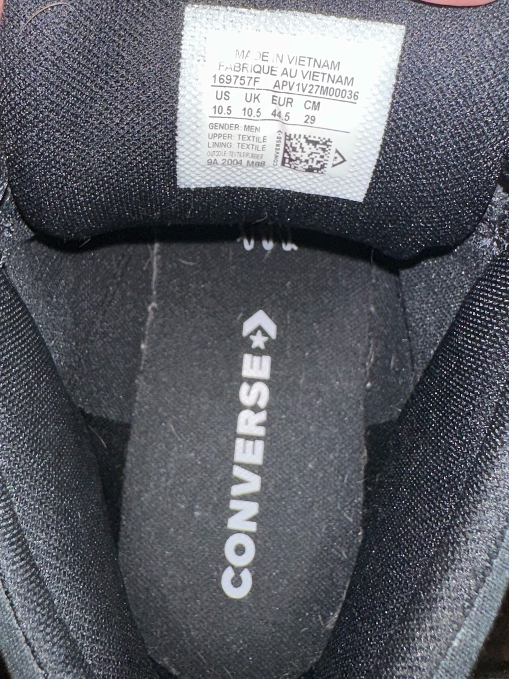 Converse Black Low-Top Sneakers with White Logo Patch